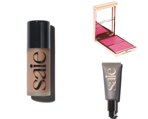 what's in my makeup bag cover photo collage