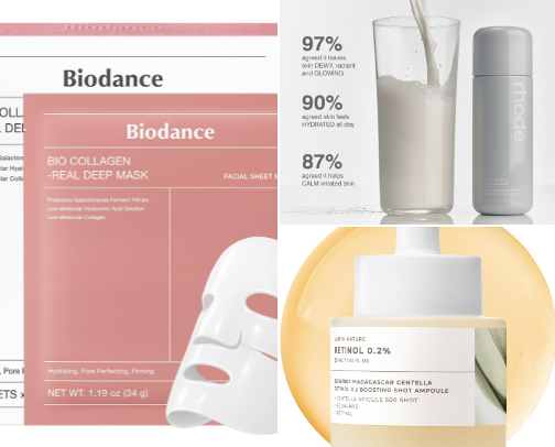 my GO TO skincare products cover photo collage