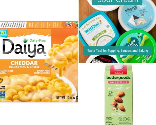 Milk free foods cover photo collage