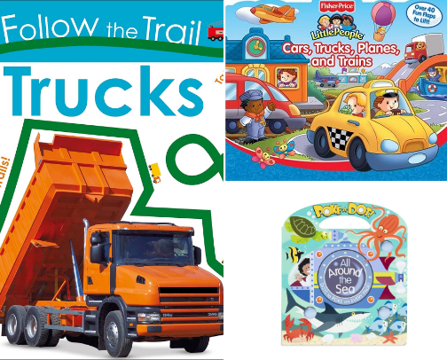 Favorite interactive toddler books cover photo collage