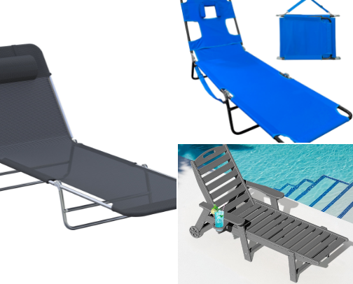 “Summer Ready Sun Loungers for Ultimate Comfort” cover photo collage