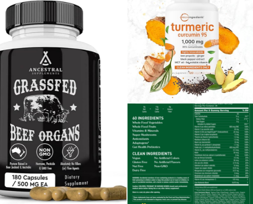My everyday never go without supplements and products that help with my RA cover photo collage