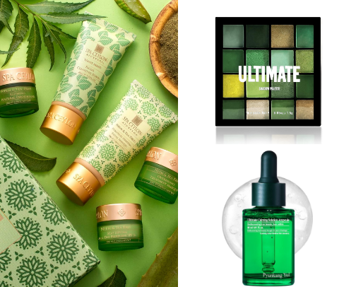 Green Glow Beauty Essentials cover photo collage