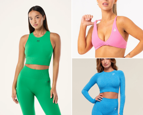 𝘓𝘰𝘰𝘬 𝘛𝘩𝘦 𝘗𝘢𝘳𝘵:                 
Bold & Exciting Gym Wear, NZ cover photo collage