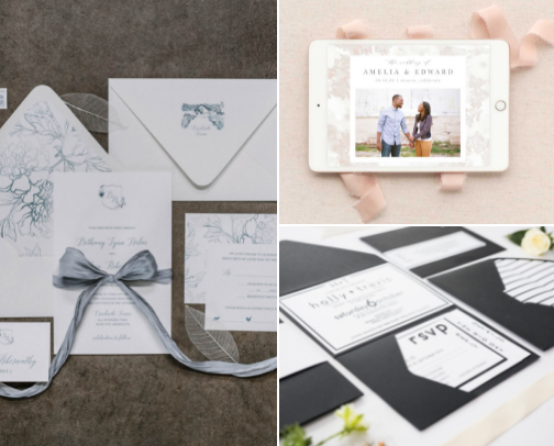 Wedding Stationery Suggestions cover photo collage
