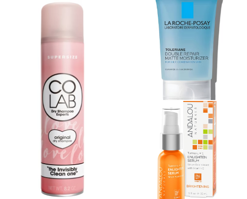 My favorite skincare, body and hair care products cover photo collage