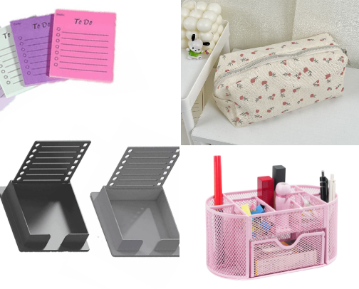 for girls with goals: stationery must haves 📝📝 cover photo collage