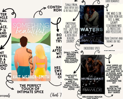 Small Town Adult Romance Book Recommendations 📚 cover photo collage
