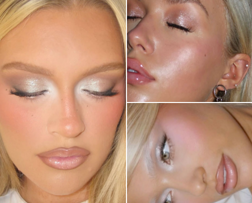 the makeup bag of a victoria’s secret angel 💕 cover photo collage