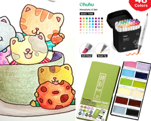 Art Supplies good to try for kids and adult cover photo collage