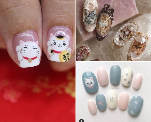 Cat Nail Inspo cover photo collage