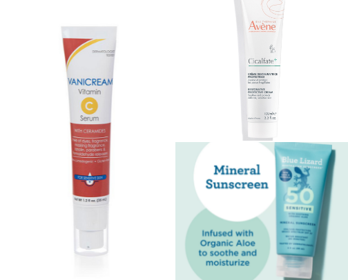 Skin Care for sensitive skin! cover photo collage