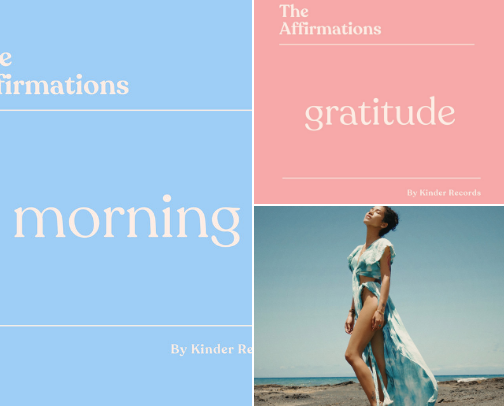 Spoken Affirmations for Daily Alignment cover photo collage