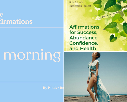 Spoken Affirmations for Daily Alignment cover photo collage