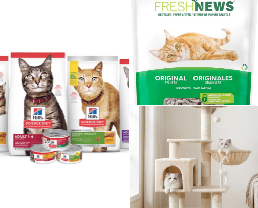 Cat Mom Must Haves🩷🐈‍⬛ cover photo collage