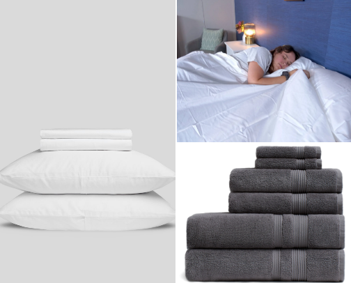 Best Bedding and Bath Upgrades That Feel Like a Hotel cover photo collage