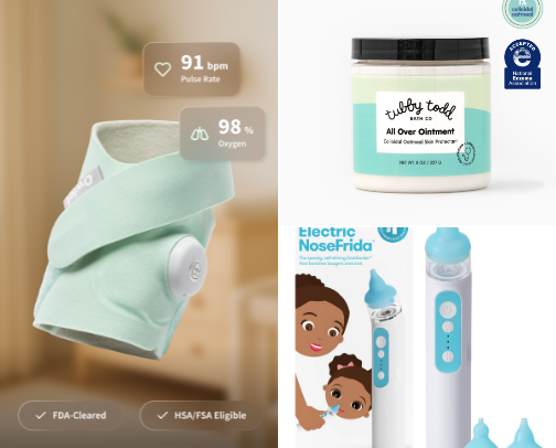 Must have baby items cover photo collage