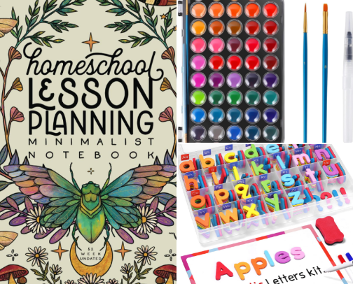 Homeschooling 2nd grade and Kindergarten ❤️ cover photo collage