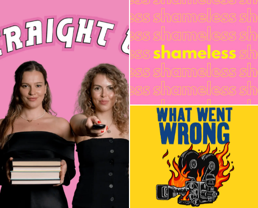 Podcasts that are killing it cover photo collage