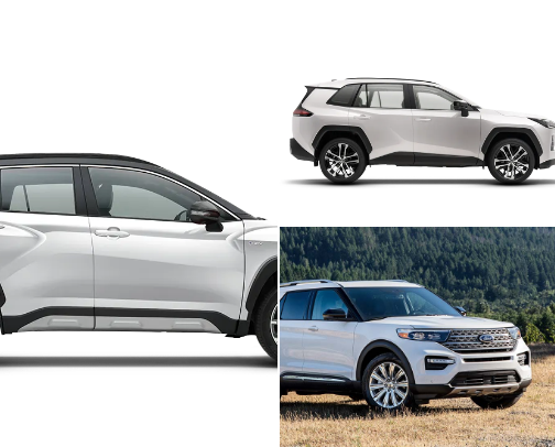 Automobile cover photo collage