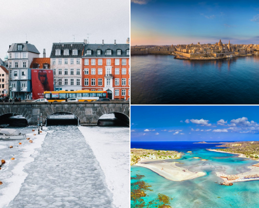 travel rec of all kinds: seaside, snowy, windy. Choose your favourite🧳🌏✈️🛣️ cover photo collage