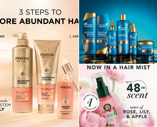 Hair and hair care cover photo collage