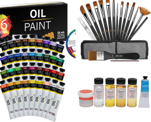 Painting Supplies For Beginners Like Me :) cover photo collage