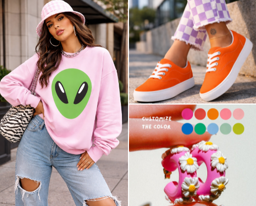 Weird Girl Aesthetic cover photo collage