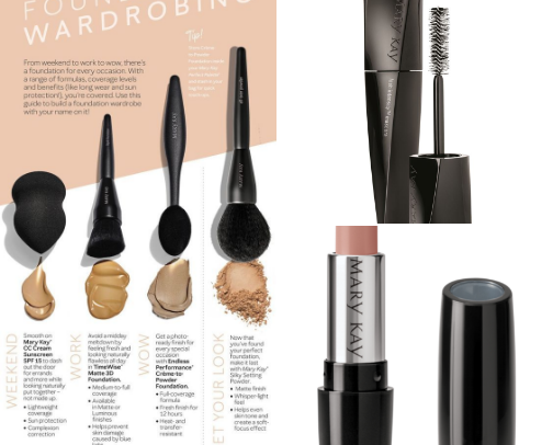 Mary Kay Cosmetics cover photo collage