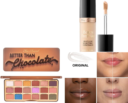 Best of the Best Too faced make up! "If your going to be "Too Faced" at least make one of them pretty"! :) cover photo collage