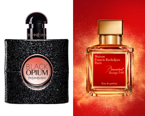 Top perfume and lotion scents cover photo collage