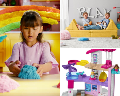 Kids toys/entertainment cover photo collage