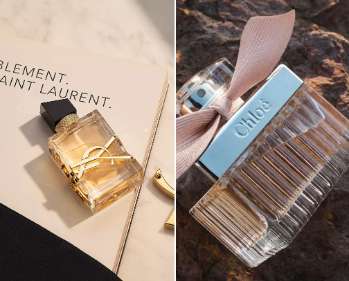 Powerful perfumes ☁️ cover photo collage