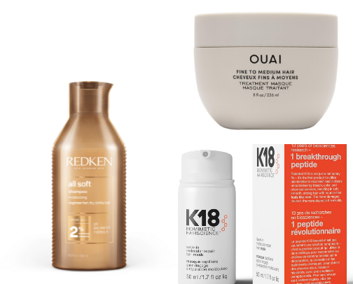 BEST hair products for DRY hair💇🏼‍♀️ cover photo collage