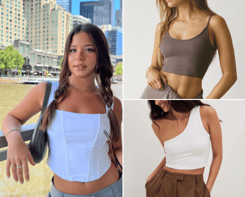 cute summer crop tops cover photo collage