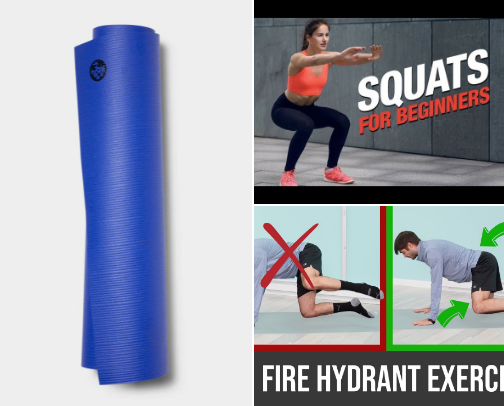 Mommies workout ideas (No equipment) cover photo collage