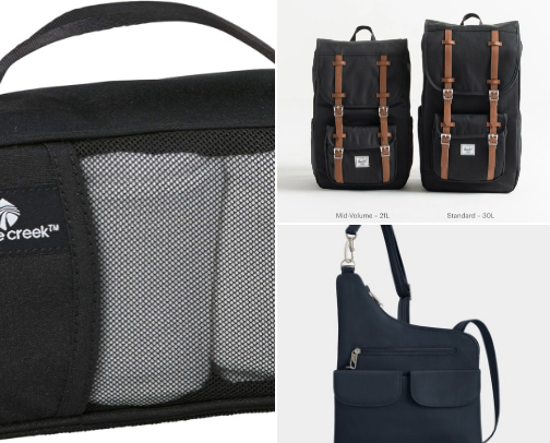 Travel and Everday Gear cover photo collage