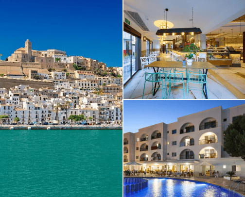 Ibiza travel. What to do and were to go. cover photo collage