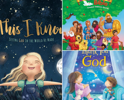 Faith Based Books for Kids cover photo collage