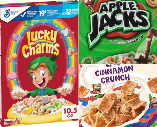 Delicious Breakfast Cereals cover photo collage