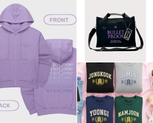 BTS PRODUCTS! cover photo collage
