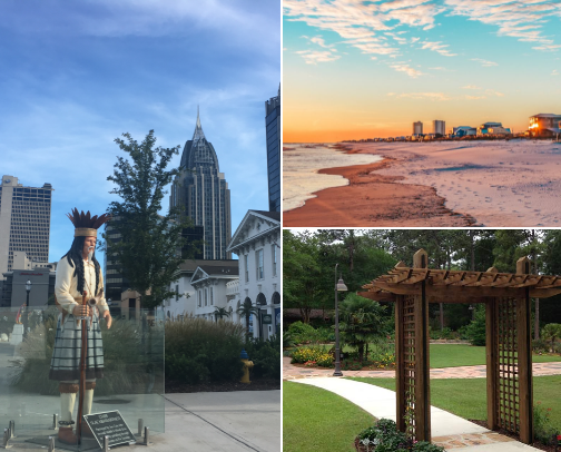 A visit to Mobile, AL and surrounding areas cover photo collage