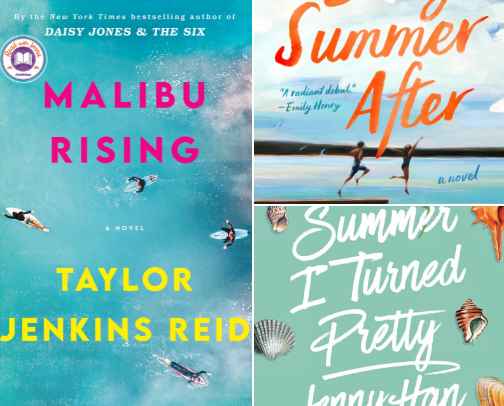 Sunlit Pages: Fiction for Long Summer Days ⛱️🍹🌴☀️ cover photo collage