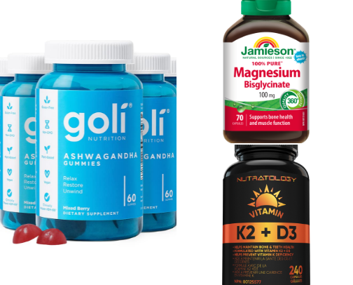 My Go-To Supplements and Vitamins for Aging Gracefully. cover photo collage