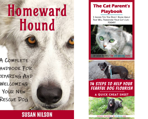 Free ebooks and cheat sheets for cat and dog parents cover photo collage