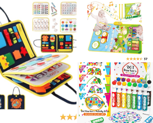 Toddler Crafts and Fun! cover photo collage