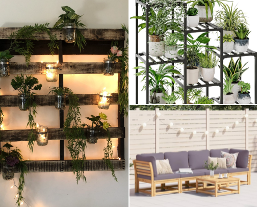 Garden decoration cover photo collage