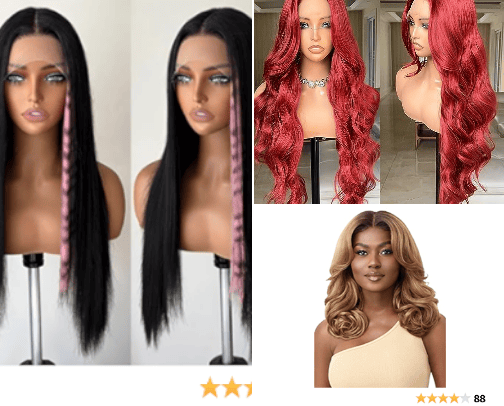 Wigs🩷 cover photo collage