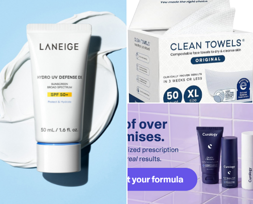 Products that I love and make my face look and feel phenomenal. cover photo collage