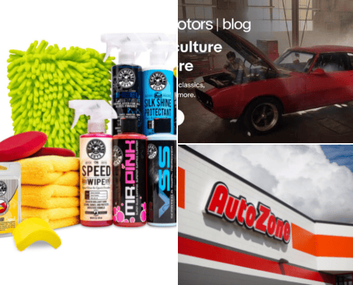 Car stuff cover photo collage